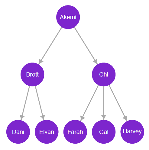 A directed network of adviser–student relationships between political scientists